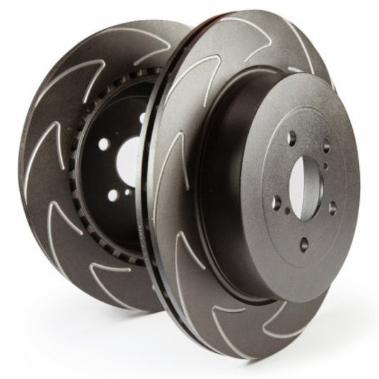 EBC slotted brake rotor set for 2017-2021 Honda Civic Type-R BSD, high-performance brake rotors with slotted design for improved braking.