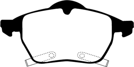 EBC Ultimax2 front brake pads for Saab 9-3 2.0 Turbo, OE quality, showing the brake pad design and material.