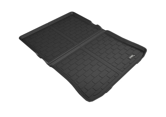 Black 3D MAXpider cargo liner for BMW 5 Series G30 2017-2020, durable rubber floor mat with textured surface.