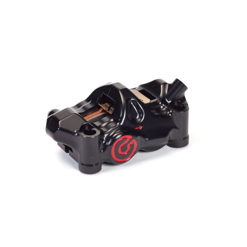 Brembo P.484 Cafe Racer brake caliper for right side, OE brake caliper by Brembo Powersports, shown in silver finish.