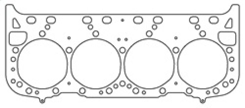 Cometic GM LT1 small block head gasket with 4.040 inch bore, .045 inch MLS head gasket with valve pockets, automotive engine part.