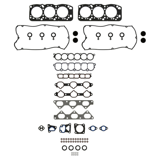 Fel-Pro Mitsubishi Montero HS 26658 PT PermaTorque engine cylinder head gasket set showing multiple gaskets and sealing surfaces.