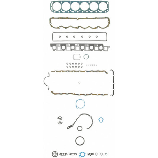 Fel-Pro Ford F-150 FS 8168 PT-2 engine gasket set with multiple gaskets and seals for engine repair, shown in the image.