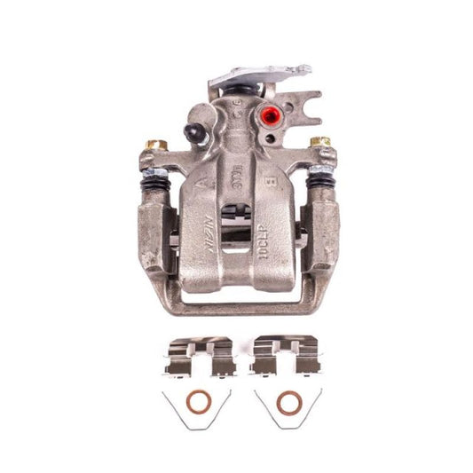PowerStop rear left OE brake caliper with bracket for 2013-2017 Honda Accord, showing the caliper assembly and mounting bracket.