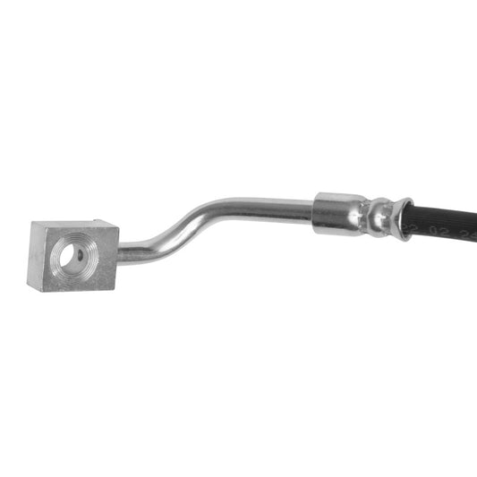 DFC 15-21 Dodge Charger front-left brake hose from brake line kit, showing the flexible brake line for the vehicle's braking system.