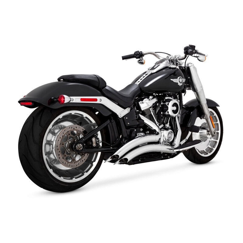 Vance & Hines HD Softail Big Radius 2-2 chrome exhaust system for Harley-Davidson Softail models from 1986 to 2009.
