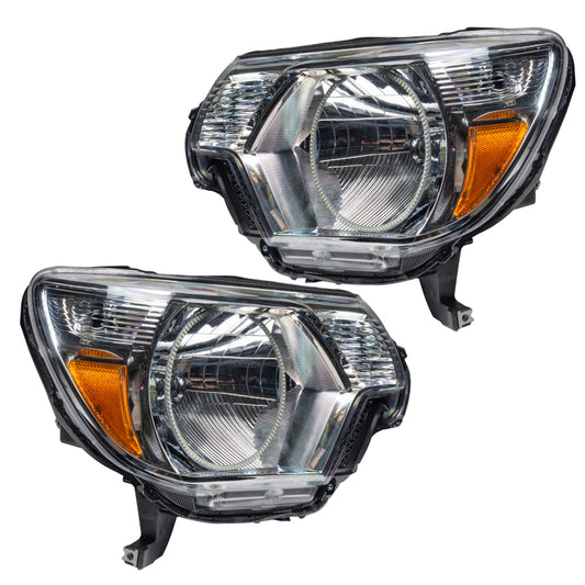 Oracle Lighting Toyota Tacoma 12-15 SMD HL ColorSHIFT headlights with vibrant color options, showcasing modern LED headlight design