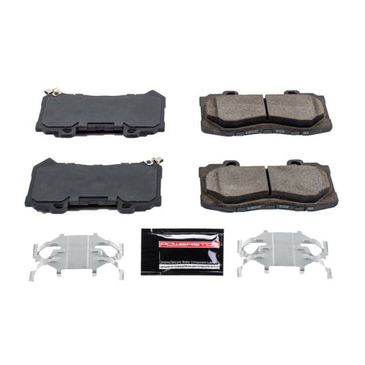 PowerStop Z23 Evolution Sport brake pads with hardware for Chevrolet Colorado 2015-2019, performance front brake pads.
