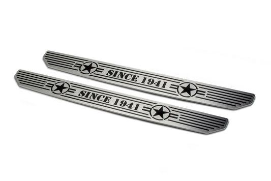 DV8 Offroad Jeep Gladiator JL front sill plates, exterior body armor and rock rails for 2018-2019 models, durable off-road protection