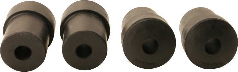 Moog 73-75 Buick Apollo rear leaf spring bushing showing metal and rubber components for suspension upgrade.