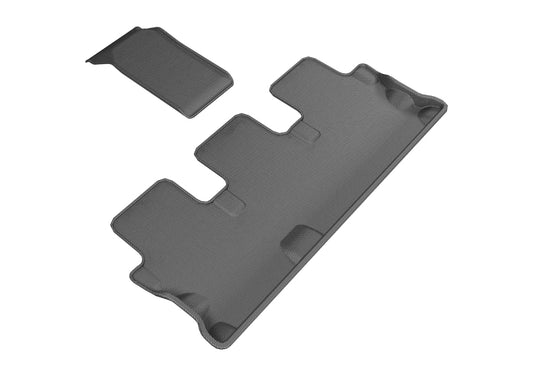 Black 3D MAXpider rubber floor mats for 2014-2019 Toyota Highlander Kagu 3rd row, custom-fit interior protection.