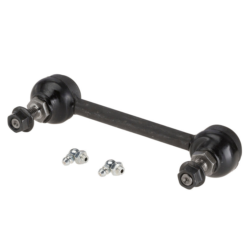 Moog Ford Five Hundred rear sway bar endlinks kit, automotive suspension component with metal links and bushings.
