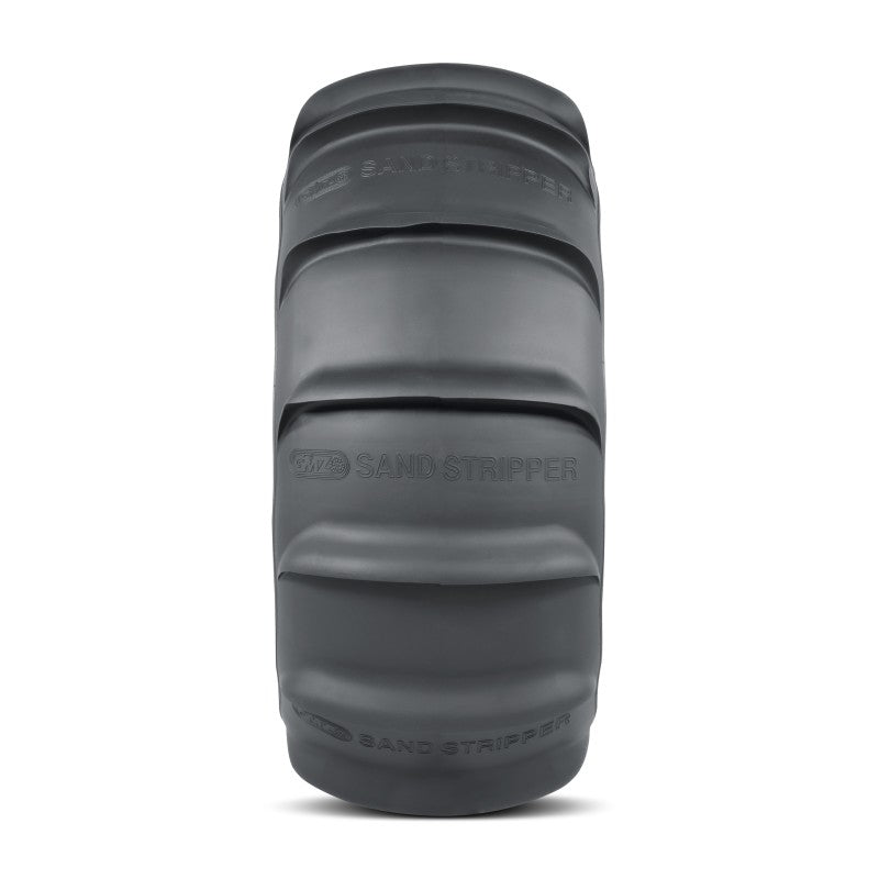 GMZ Race Products rear HP sand stripper tire with 14 paddles, 1-1/8 inch lug, designed for off-road UTV sand racing.