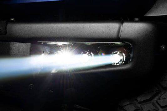 Oracle Lighting fog lights kit for 2021-2024 Ford Bronco with off-road laser and LED fog lights, designed for steel bumpers.