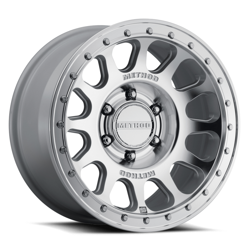Method MR709 HD Bead Grip cast wheel, 18x9 inch, ET12 offset, 6x135 bolt pattern, machined finish with 87mm bore.