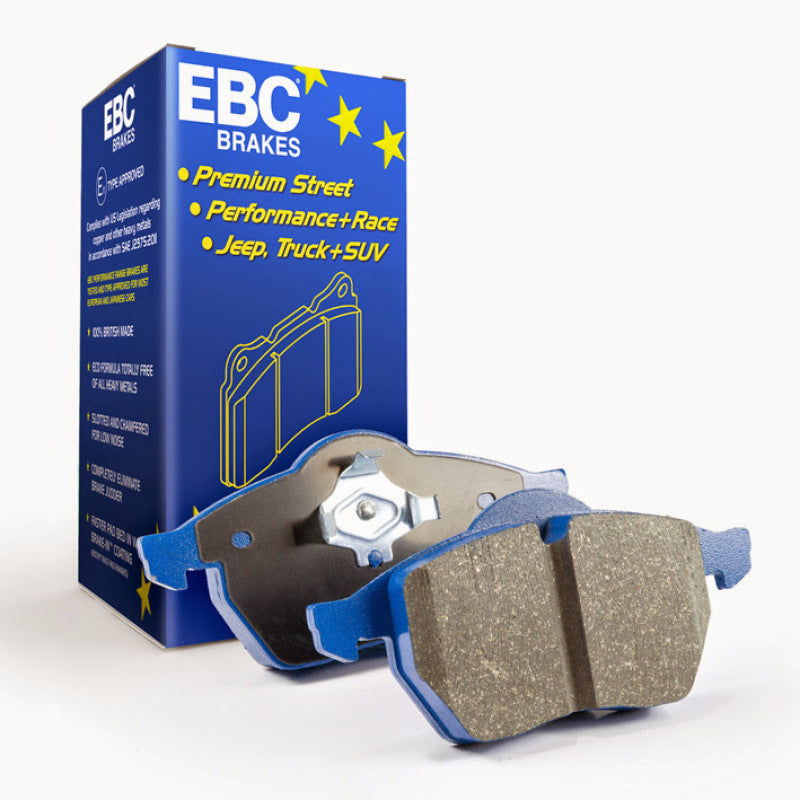 EBC Bluestuff racing front brake pads for Infiniti G35 2003-2004 3.5 manual Brembo brake system, high-performance brake pads