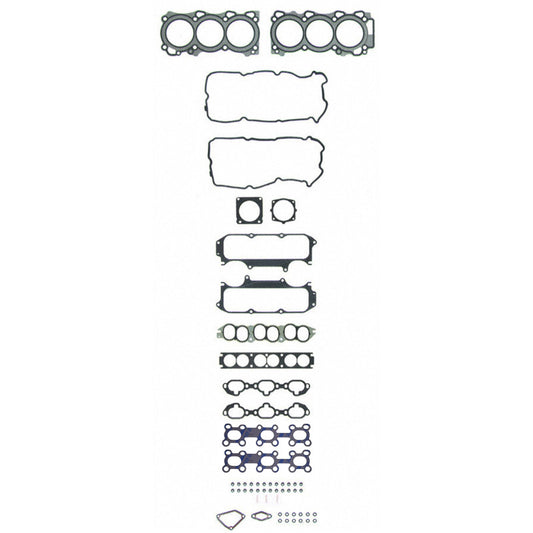Fel-Pro Nissan Pathfinder engine cylinder head gasket set, PermaTorque design, showing multiple gaskets and sealing components.