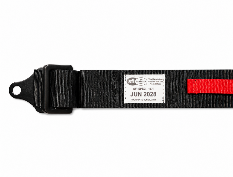 PRP Seats 5.3 harness latch and link with removable pads, SFI 16.1, black seat belt harness