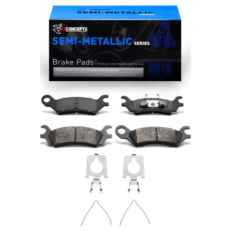 R1 86-87 Mazda 626 Rear Semi Met Brake Pads & Hardware Kit