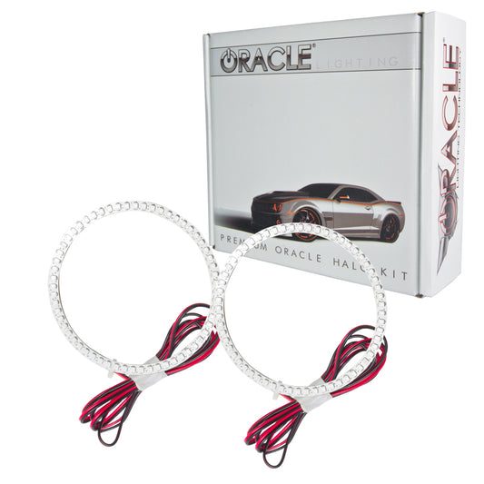 Oracle Lighting Toyota Tacoma 05-11 LED Fog Halo Kit in white, showing the halo rings installed around fog lights.