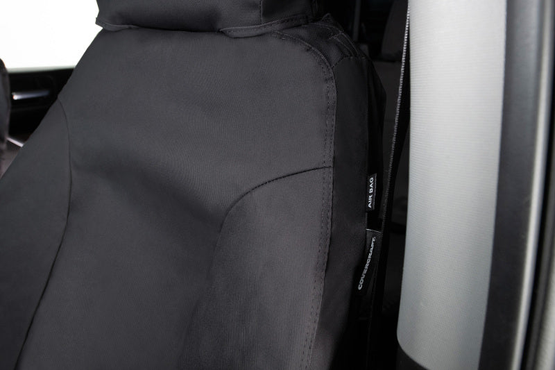 Covercraft 26 Toyota RAV4 front row seat covers in polycotton material, custom fit and protective for vehicle seats.