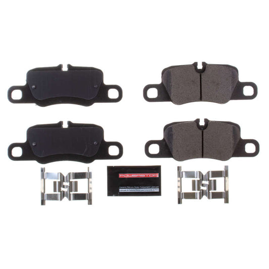 PowerStop Z23 Evolution Sport rear brake pads for Porsche 911, performance brake pads with hardware included