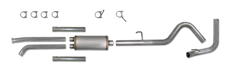 Diamond Eye Performance catback exhaust for Toyota Tundra 5.7L, 2007-2010, showing the single gas side pipe and polished finish.