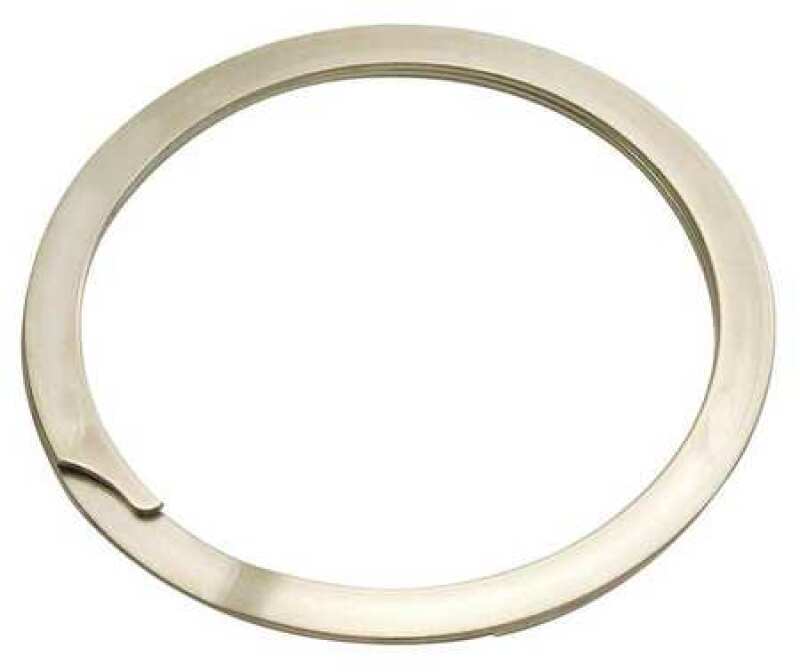 Ridetech internal spiral lock ring with 1-inch OD bearing for shock mounts and camber plates, showcasing durable metal construction.
