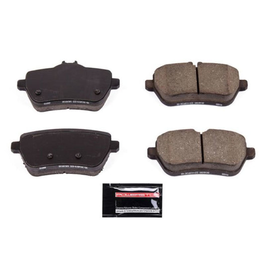 PowerStop Z23 Evolution Sport brake pads with hardware for rear of 2017 Mercedes-Benz Maybach S550, performance brake components