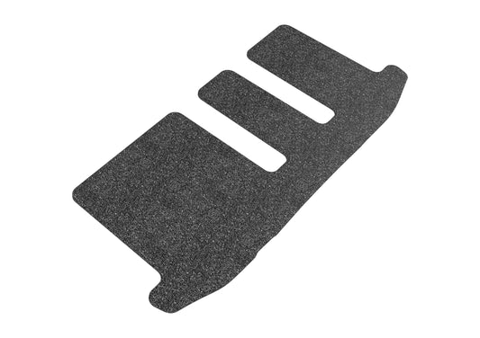 Black 3D MAXpider rubber floor mats for 2013-2020 Nissan/Infiniti Pathfinder and QX60 JX third-row seating area.