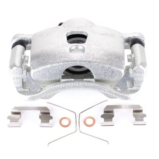 PowerStop OE front right brake caliper with bracket for 2008-2011 Nissan Versa, automotive part for braking system.