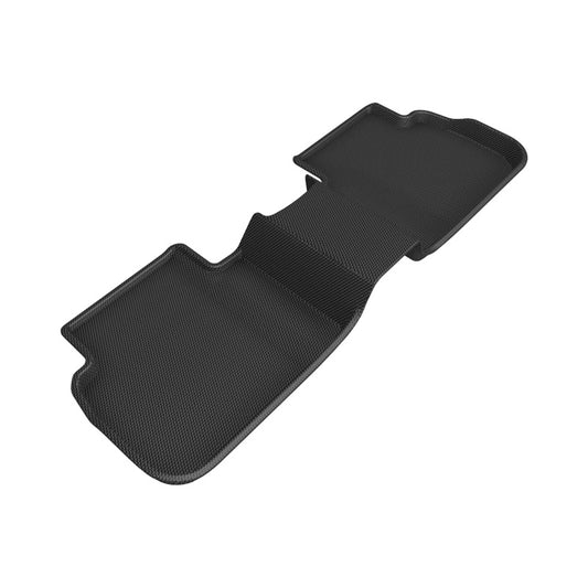 Black 3D MAXpider Kagu second row rubber floor mats for 2022 Honda Civic, designed to protect and fit precisely.