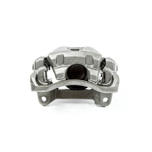 PowerStop OE front right brake caliper with bracket for 2005-2010 Scion tC, automotive brake component with metal finish