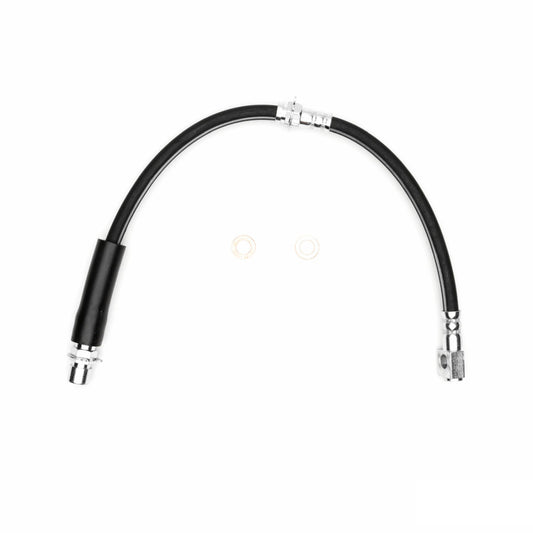 DFC Chevrolet Astro front right brake hose in a brake line kit, showing the flexible rubber and metal fittings.