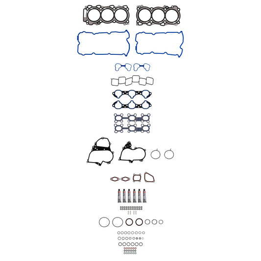Fel-Pro Infiniti G35 HS 26511 PT-1 PermaTorque engine cylinder head gasket set showing gaskets and packaging.