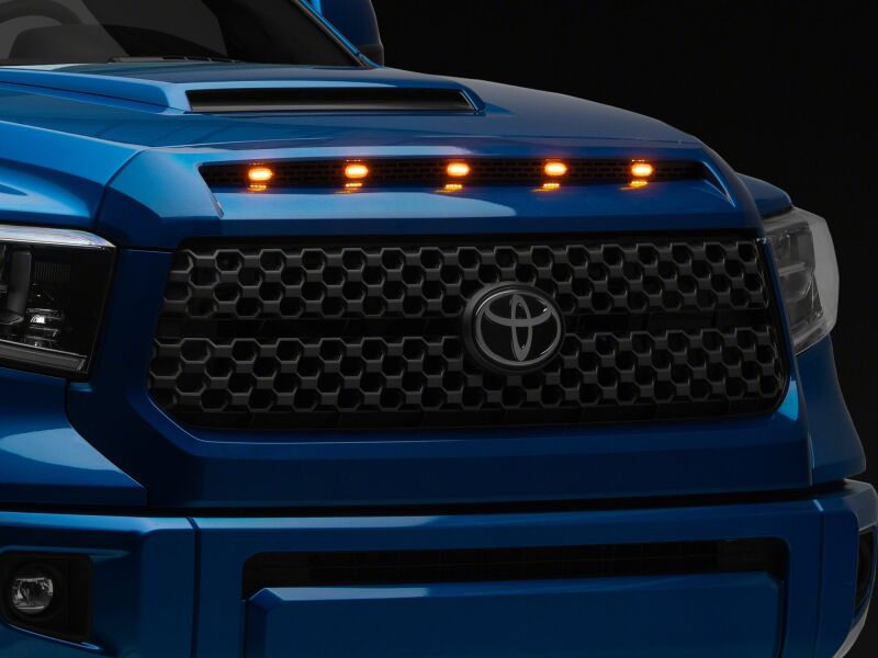 Raxiom 14-21 Toyota Tundra grille light with 5 LED bulbs, automotive light accessory for front grille illumination.
