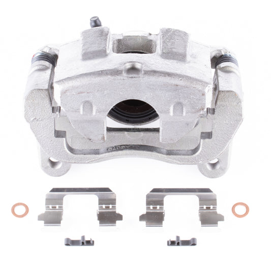 PowerStop front right OE brake caliper with bracket for 2014-2018 Jeep Cherokee, showcasing the caliper assembly with mounting bracket