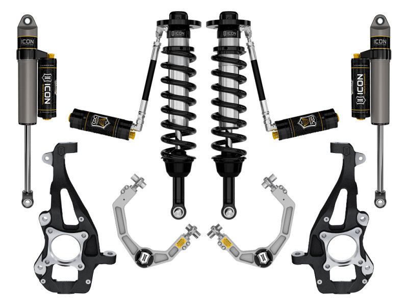 ICON 21-24 Ford F150 4WD 3.5-4.5in Stage 4 Suspension System Billet Cdcv