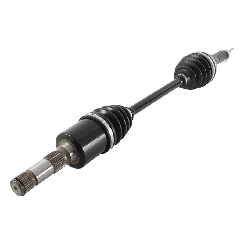 All Balls Racing Polaris ATV control arm with axle, durable metal construction, and detailed components visible in the image.