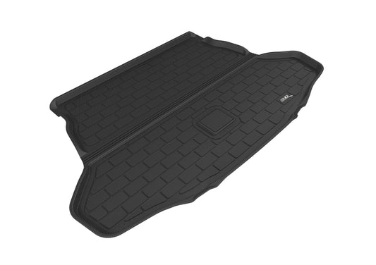 Black 3D MAXpider cargo liner for 2016-2020 Toyota Prius Kagu, durable rubber floor mats with textured surface.