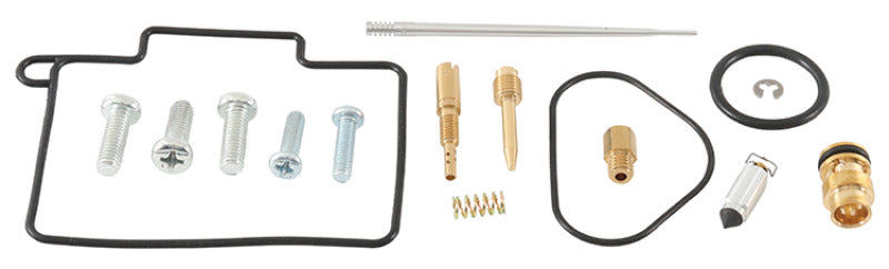 All Balls Racing Yamaha YZ125 carburetor rebuild kit for 2003-2004 models, including gaskets and components for engine maintenance.
