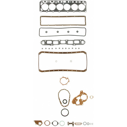 Fel-Pro FS 21219 B engine gasket set with various gaskets and seals for automotive engine repair.