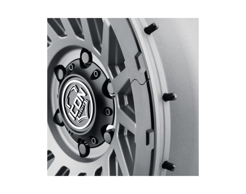 ICON Alloys Recon Pro satin charcoal 18-inch cast wheels with 9-inch width and 6mm offset, featuring 8x170 bolt pattern.