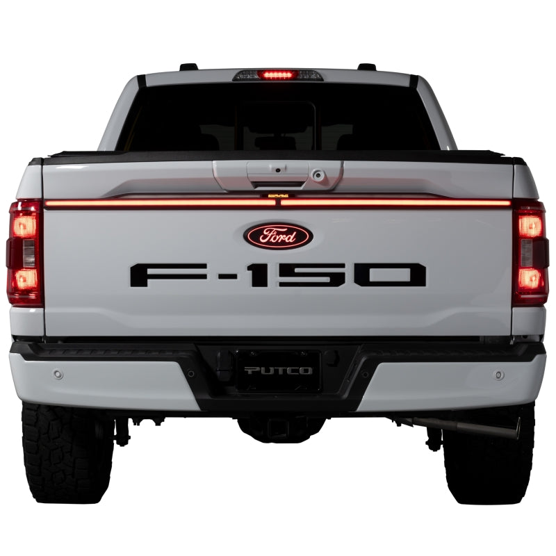 Putco Excalibur LED third taillight for 2021-2023 Ford F150 with OE LED taillights, designed for OBS and Tow Tech models.