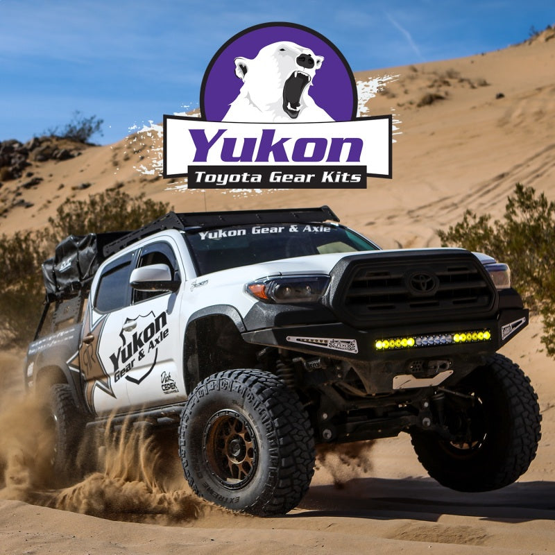Yukon Gear & Axle front and rear ring and pinion gear kit for Toyota 8/8IFS diff, 4.56 ratio, differential install kit.