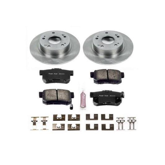 PowerStop rear OE brake kit for 2004-2008 Acura TSX, includes brake rotors and pads, designed for reliable stopping performance.