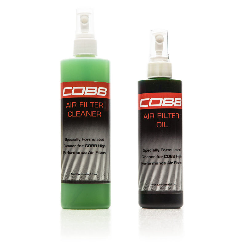 COBB Universal Air Filter Cleaning Kit in green, a recharge kit designed for cleaning and maintaining car air filters.