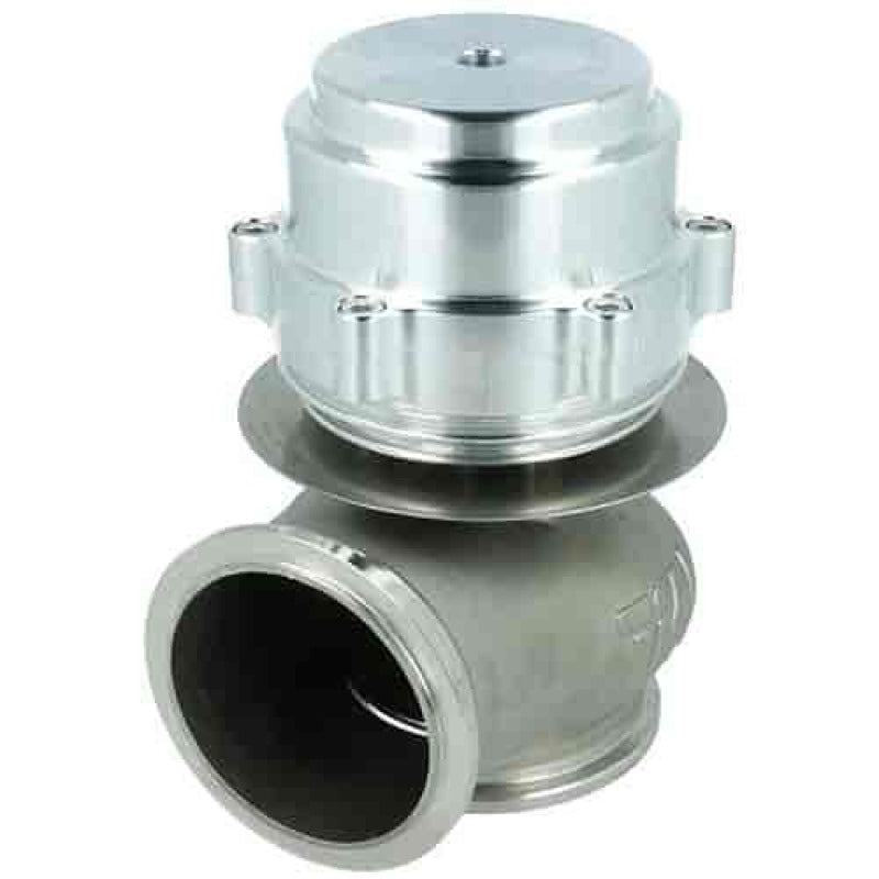 TiAL Sport V50 50mm wastegate in silver with .86 bar (12.47 PSI) boost pressure, designed for high-performance turbo applications.