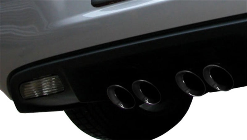 Corsa 06-08 Corvette C6 Sport Cat-Back Dual Rear Exit w/ 3.5in Black PVD Tips