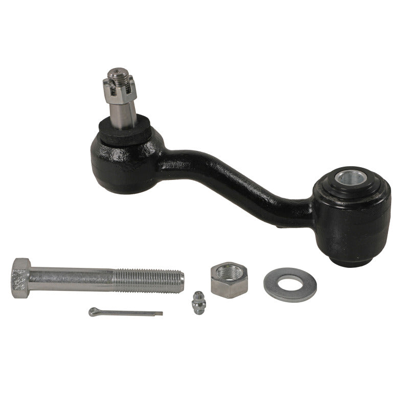 Moog Dodge Challenger 70-74 idler arm, a control arm component for steering and suspension system.